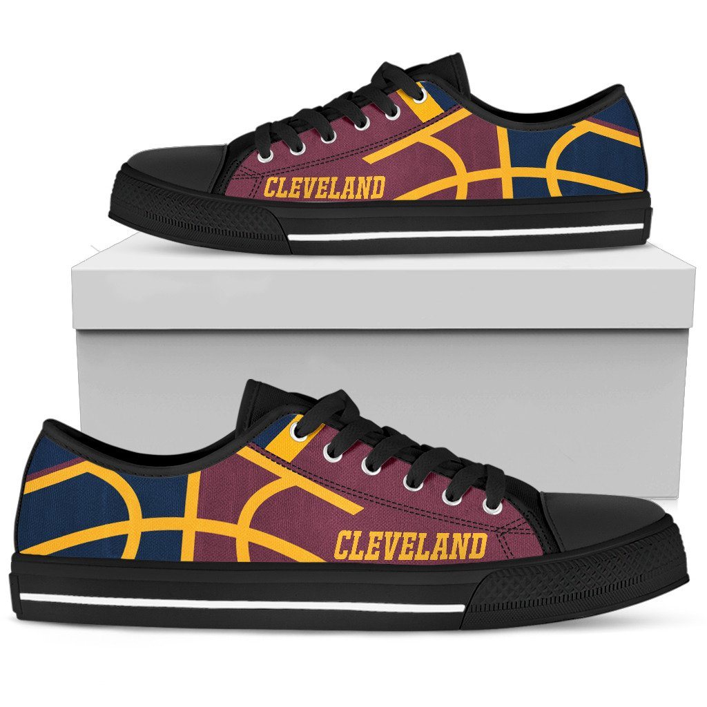 Cleveland Cavaliers Shoes - Casual Canvas Tennis Sneakers –