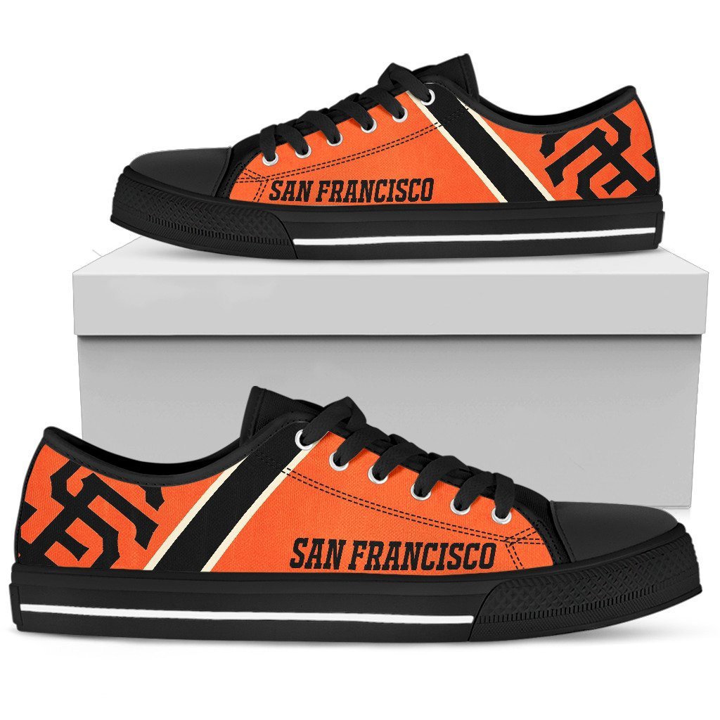 Sf Giants Shoes - Casual Canvas Tennis Sneakers –