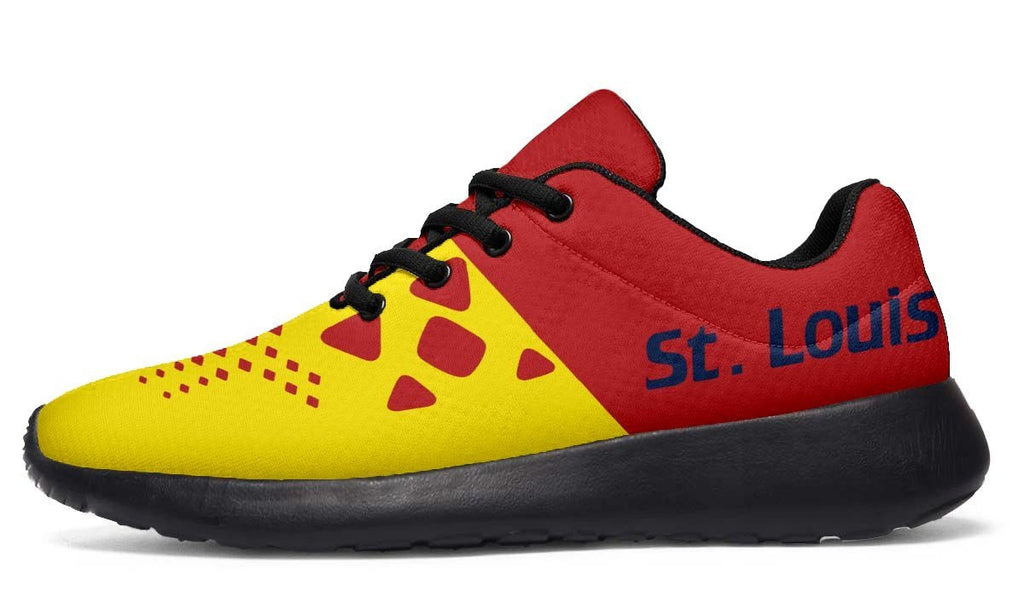 St. Louis Cardinals Colors Shoes - Gym Tennis Running Sports Sneakers Kid's / 2 Youth (EU33) / Black