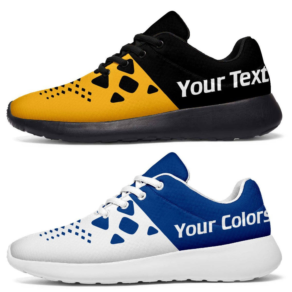 Custom Team Colors / Text Running Shoes - Design Your Own Sports Sneakers FansKiks.com